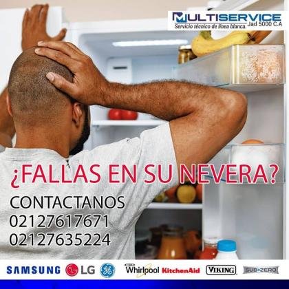 Reparación de Neveras, Lavadoras, Aire Acondicionado Línea Blanca