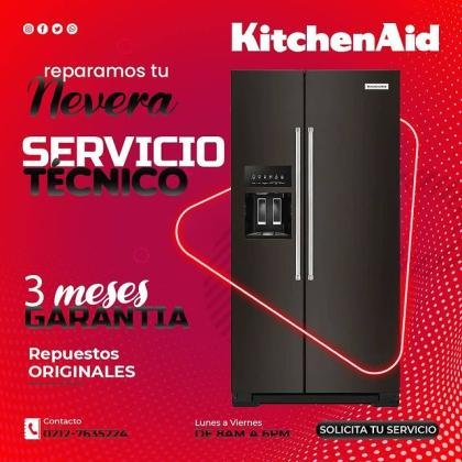 Servicio de Reparación y Mantenimiento Neveras KitchenAid