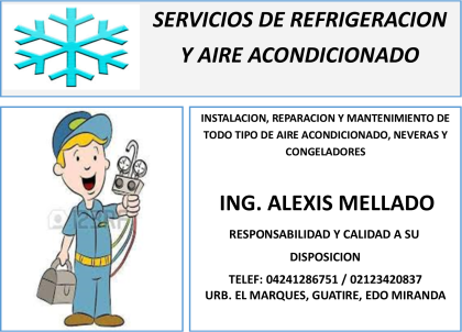 SERVICIOS TECNICOS DE REFIGERACION, AIRE ACONDICIONADO Y BOMBAS DE AGUA