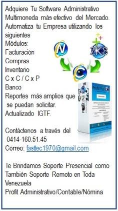 Adquiere Ya.! Tu Sistema Administrativo Profit Plus