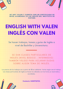 • Se hacen trabajos y se dan clases de Inglés • 