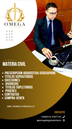 ⚖️ASISTENCIA LEGAL/ ASESORIA/ TRAMITES/ REPRESENTANCION Y GESTORIA JURIDICA EN VENEZUELA⚖️