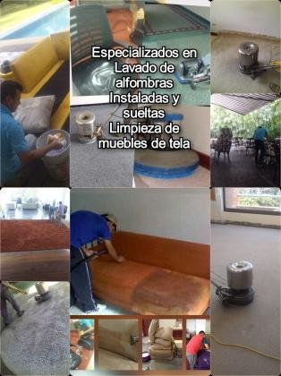 Limpieza de muebles y alfombras