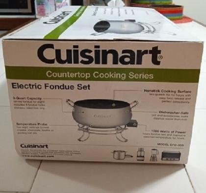 Caldero Eléctrico Nuevo Para Fondue Cuisinart