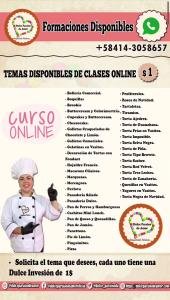Clases Online de Reposteria Pasteleria Panaderia en 1$