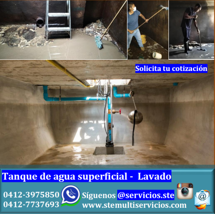 Mantenimiento Lavado y Reparación de Tanques de agua