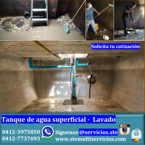 Mantenimiento Lavado y Reparación de Tanques de agua