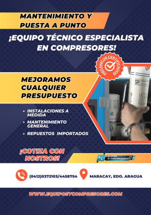 REFACCIONES PARA AIRE COMPRIMIDO INDUSTRIAL