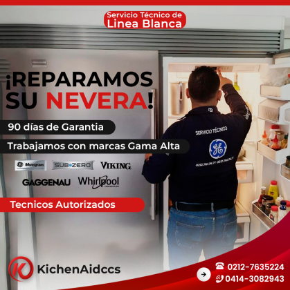 Servicio técnico de Neveras a domicilio en Caracas
