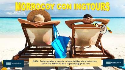 REFUGIATE EN MORROCOY: SOL PLAYA ARENA Y LA MEJOR COMPAÑIA