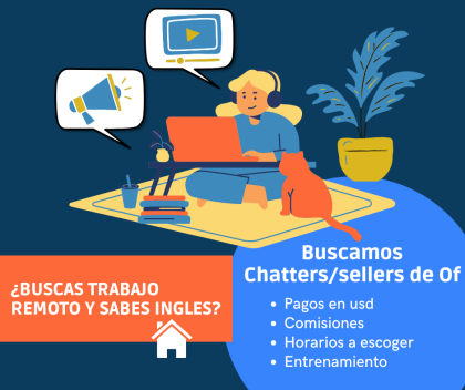 Trabaja en Remoto como Agente Atención al cliente/ Chatter online bilingüe
