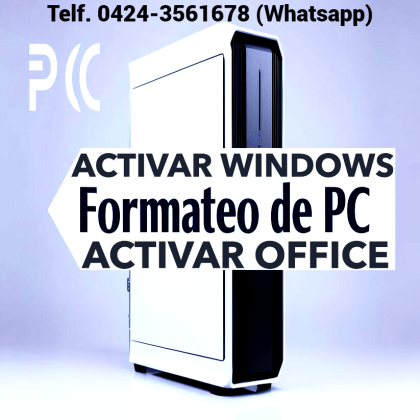 Reparación de Computadoras Pc Laptop Formateo de PC Mantenimiento de PC Servicio Técnico PC a Domicilio Windows Office Antivirus Programas.