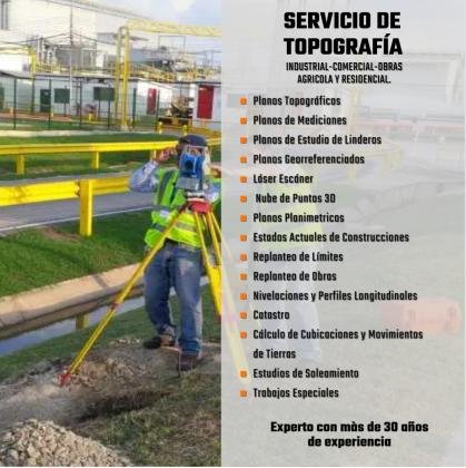 Servicio De Topografía a Nivel Industrial-Comercial-Residencial