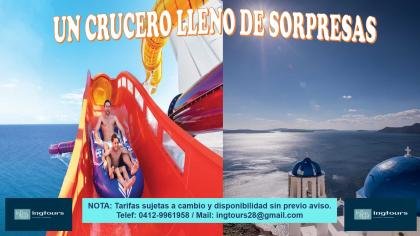 TU CAMINO AL PARAISO, COMIENZA EN UN CRUCERO