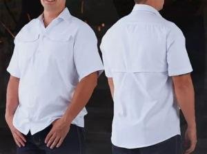 camisa tipo columbia para uniformes